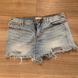 Free People Jean Shorts